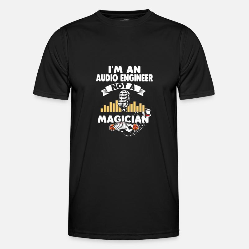 Tontechniker Tontechniker - Männer Funktions-T-Shirt - Schwarz