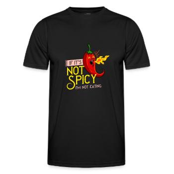 Piment piquant Jalapeno Habanero Poivre - T-shirt sport Homme - noir - Devant - AI Model Male 178 dark (178cm)