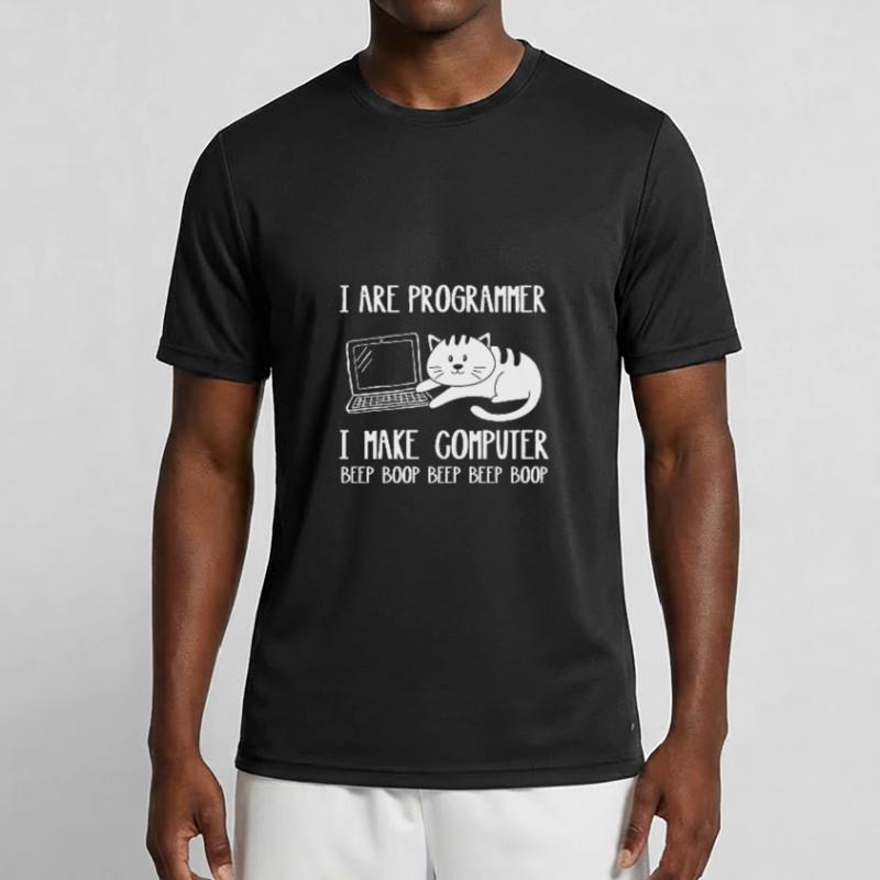 I Are Programmer Cat I Make Computer Beep Boop Männer Funktions-T-Shirt