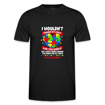 Autisme Conscience - T-shirt sport Homme - noir - Devant - AI Model Male 178 dark (178cm)