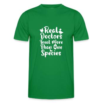 Veterinarian Pet Veterinary Veterinary Medicine - Men's Functional T-Shirt - kelly green - Front - AI Model Male 178 dark (178cm)