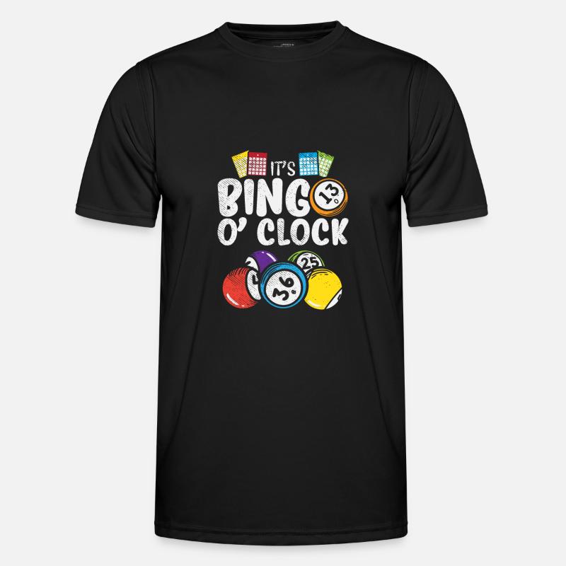 It's Bingo O Clock - Men's Functional T-Shirt - black