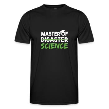 Master Of Science Uni Abschluss Master - Männer Funktions-T-Shirt - Schwarz - Vorne - AI Model Male 178 dark (178cm)