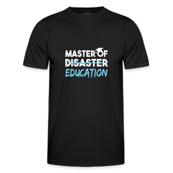 Master Of Education Lehramt Studenten - Männer Funktions-T-Shirt - Schwarz - Vorne - AI Model Male 178 dark (178cm)
