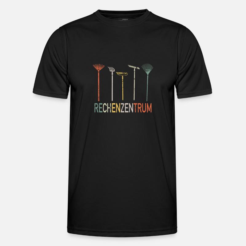 Rechenzentrum Rechen Garten Gärtner Geschenk - Männer Funktions-T-Shirt - Schwarz