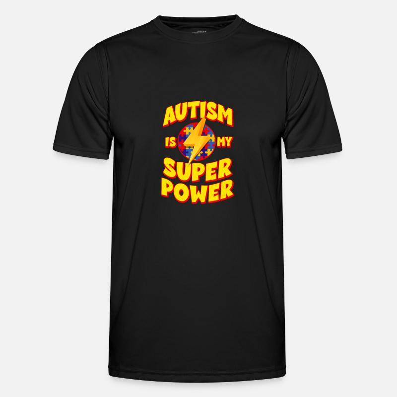 Autismus Bewusstsein - Männer Funktions-T-Shirt - Schwarz