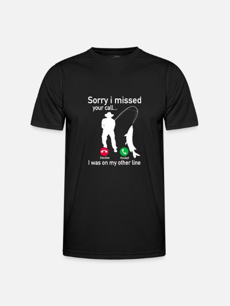 Angeln Fischen Angler - Hobbyangler Geschenk - Funktionsshirt til herrer - sort