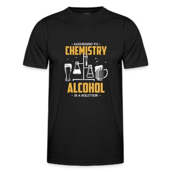 Chemist Design for a Chemist Fan - Men's Functional T-Shirt - black - Front - AI Model Male 178 dark (178cm)