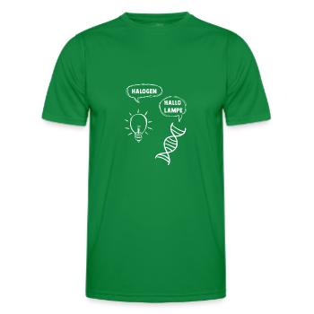 Halogen - Hallo Lampe - Männer Funktions-T-Shirt - Kelly Green - Vorne - AI Model Male 178 dark (178cm)