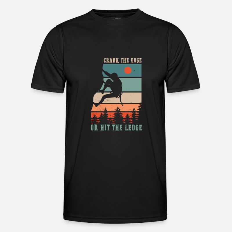 Climbing Rock Climbing Mountains Men's Functional T-Shirt