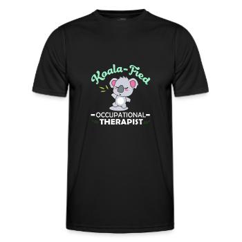 occupational therapist - Men's Functional T-Shirt - black - Front - AI Model Male 178 dark (178cm)