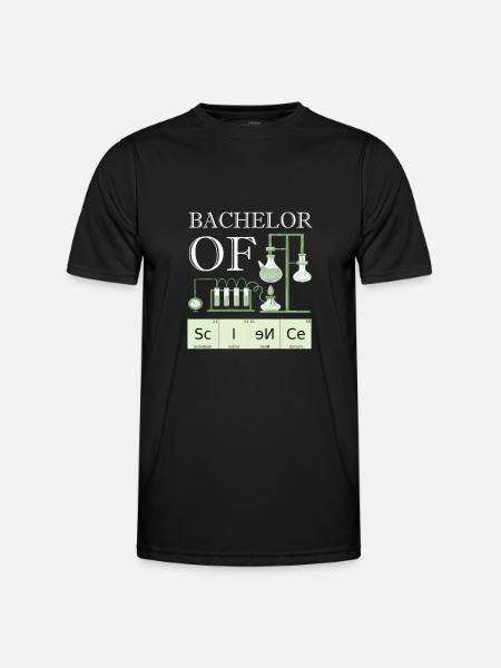 Licence de science universitaire diplômée - T-shirt sport Homme - noir
