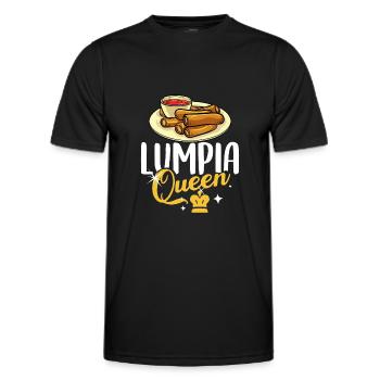 Lumpia Wraps rouleau de printemps Shanghai Filipino - T-shirt sport Homme - noir - Devant - AI Model Male 178 dark (178cm)