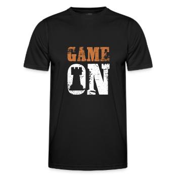 Spiel Schach Spieler - Männer Funktions-T-Shirt - Schwarz - Vorne - AI Model Male 178 dark (178cm)