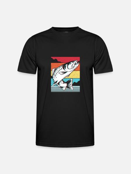 Fish pike carp - Men's Functional T-Shirt - black