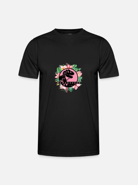 Mother's Day Mamasaurus Mom Mom Mom - Men's Functional T-Shirt - black