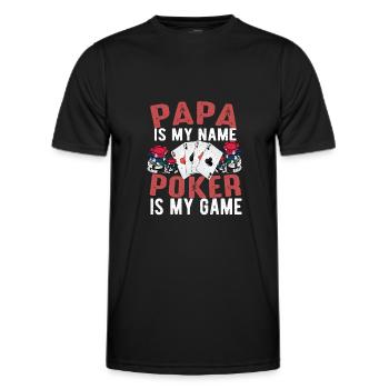 Poker Poker Poker Cartes Jeu Cartes - T-shirt sport Homme - noir - Devant - AI Model Male 178 dark (178cm)