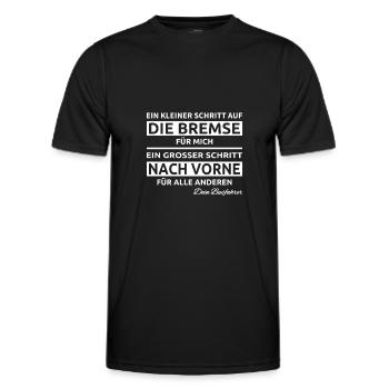 Busfahrer Schulbus Linienbus Omnibus Geschenk - Männer Funktions-T-Shirt - Schwarz - Vorne - AI Model Male 178 dark (178cm)
