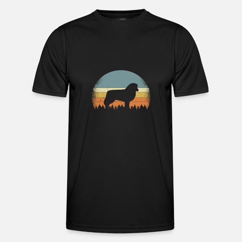 Australian Shepherd australischer Schäferhund - Männer Funktions-T-Shirt - Schwarz
