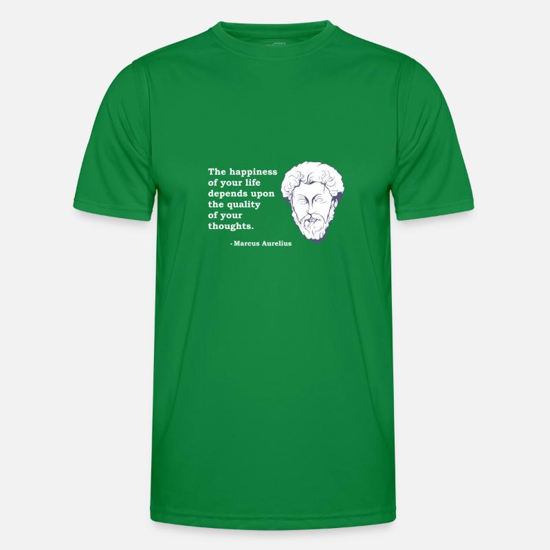 Marcus Aurelius Quote Philosophy Philosopher Stoic Men's Functional T-Shirt