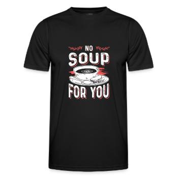 soupe savoureuse - T-shirt sport Homme - noir - Devant - AI Model Male 178 dark (178cm)