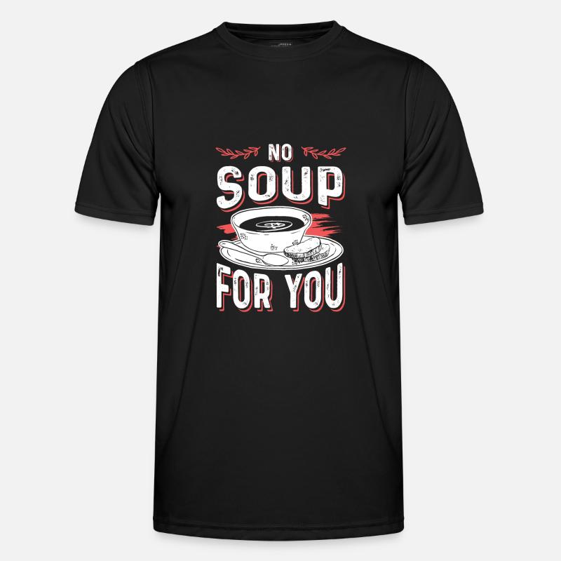 suppe lecker - Männer Funktions-T-Shirt - Schwarz