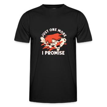 Nur Noch Einen Koi Ich Verspreche Es - Koi - Männer Funktions-T-Shirt - Schwarz - Vorne - AI Model Male 178 dark (178cm)