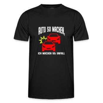 Auto machen so ich machen so - Männer Funktions-T-Shirt - Schwarz - Vorne - AI Model Male 178 dark (178cm)