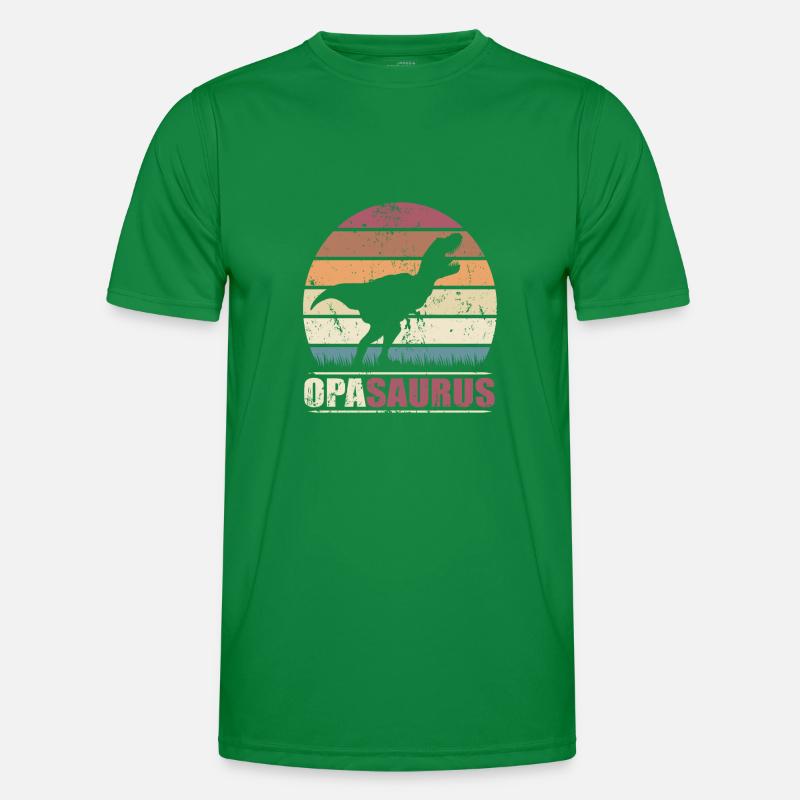 OpaSaurus GrandpaSaurus Dinosaur Grandpa Saurus Men's Functional T-Shirt
