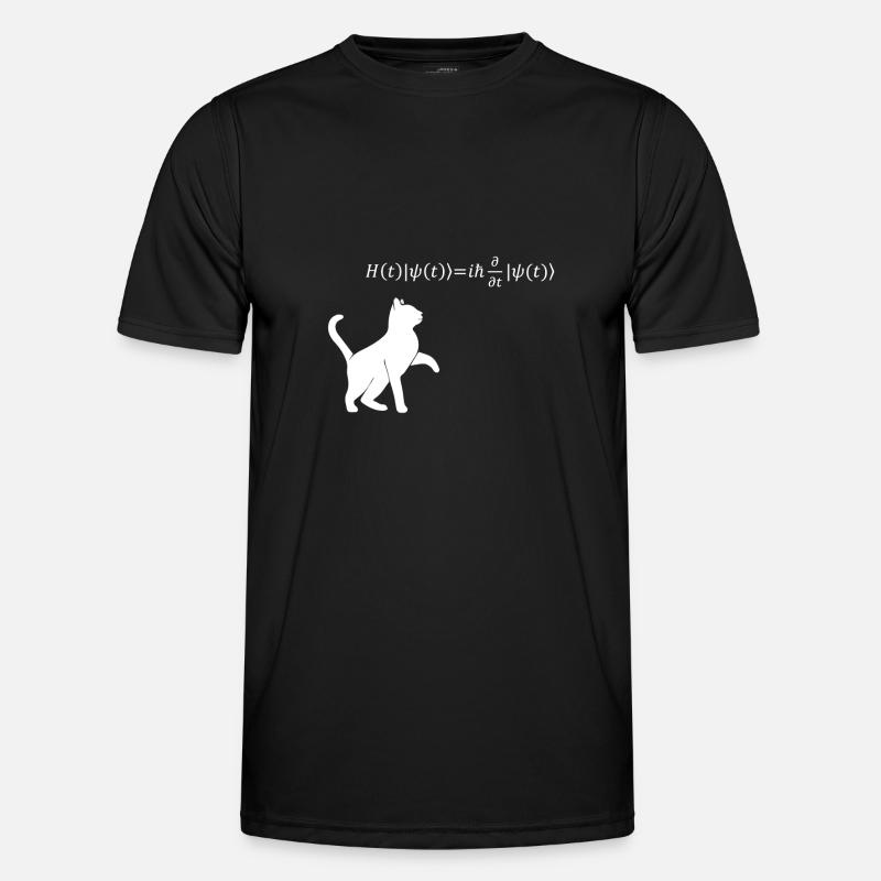 Schrödingers Katze - Physiker Geschenk Physik Nerd - Männer Funktions-T-Shirt - Schwarz