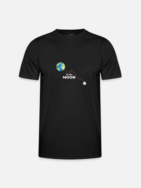 To the Moon - Beurs Meme Aandelenhandel Aandelen - Functioneel T-shirt voor mannen - zwart