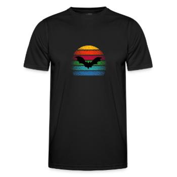 Bat Vampire Bats Animal Bat Night Spirit - Men's Functional T-Shirt - black - Front - AI Model Male 178 dark (178cm)