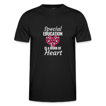 Special school teacher Special education special education - Men's Functional T-Shirt - black - Front - AI Model Male 178 dark (178cm)