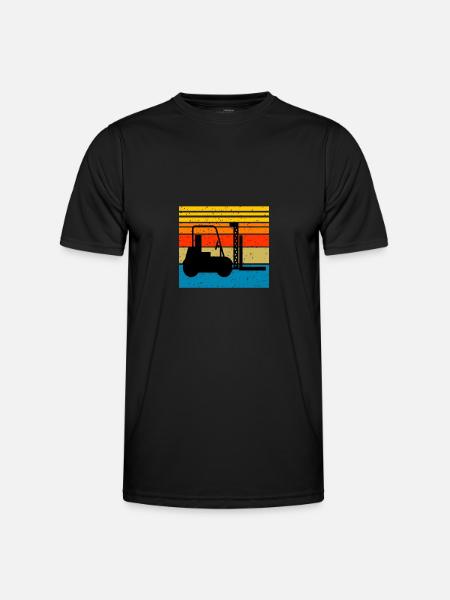 Staplerfahrer Gabelstaplerfahrer Stapler Hubwagen - Männer Funktions-T-Shirt - Schwarz