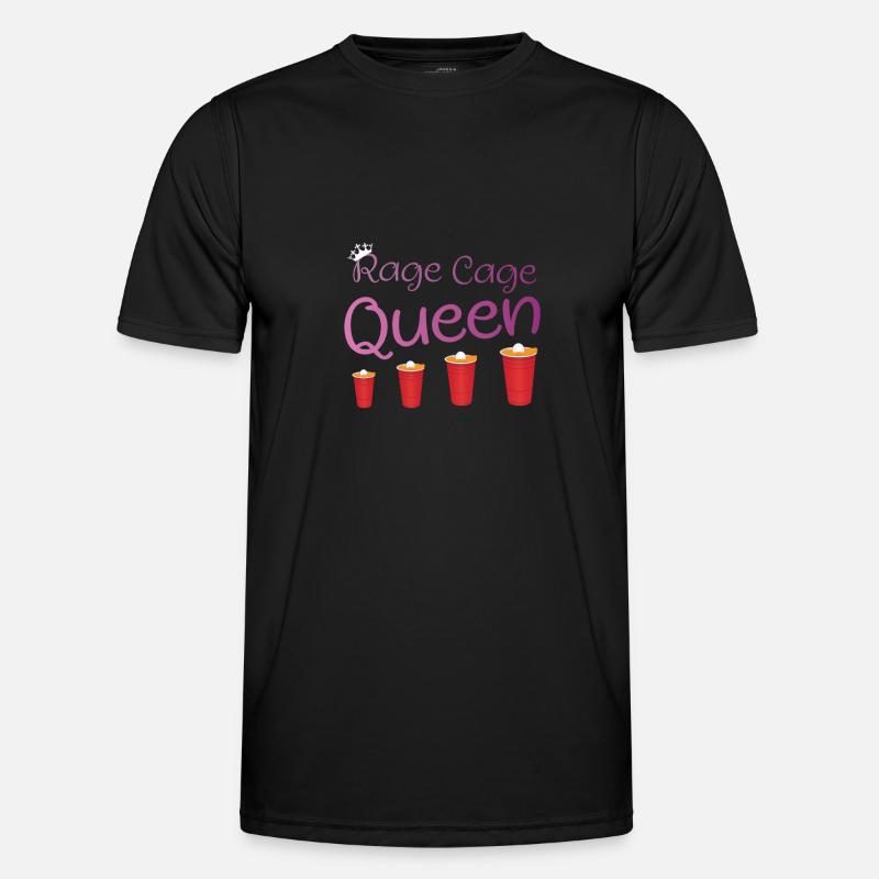 Rage Cage Queen Drinking Game Men's Functional T-Shirt