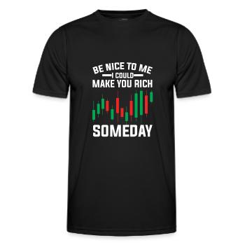 Trading Trader Geld Investor Aktien Markt - Männer Funktions-T-Shirt - Schwarz - Vorne - AI Model Male 178 dark (178cm)
