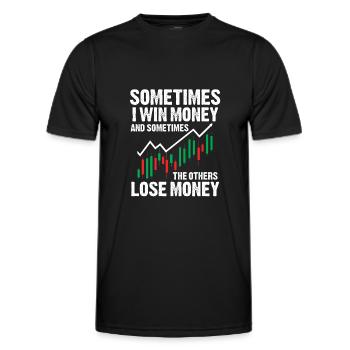 Trading Geld Investieren Trader Markt - Männer Funktions-T-Shirt - Schwarz - Vorne - AI Model Male 178 dark (178cm)