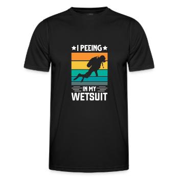 Diver Diving Gift - Men's Functional T-Shirt - black - Front - AI Model Male 178 dark (178cm)