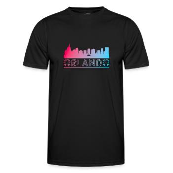 Orlando City Tours - Men's Functional T-Shirt - black - Front - AI Model Male 178 dark (178cm)