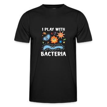 Microbiologiste Microbiology Lab Staph Gift Idea - T-shirt sport Homme - noir - Devant - AI Model Male 178 dark (178cm)