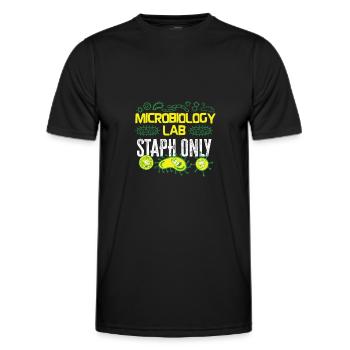 Microbiologiste Microbiology Lab Staph Gift Idea - T-shirt sport Homme - noir - Devant - AI Model Male 178 dark (178cm)