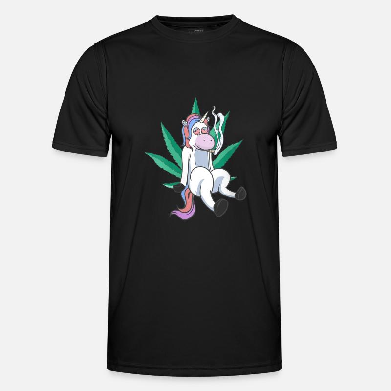 Cannabis Hanf THC 420 - Männer Funktions-T-Shirt - Schwarz