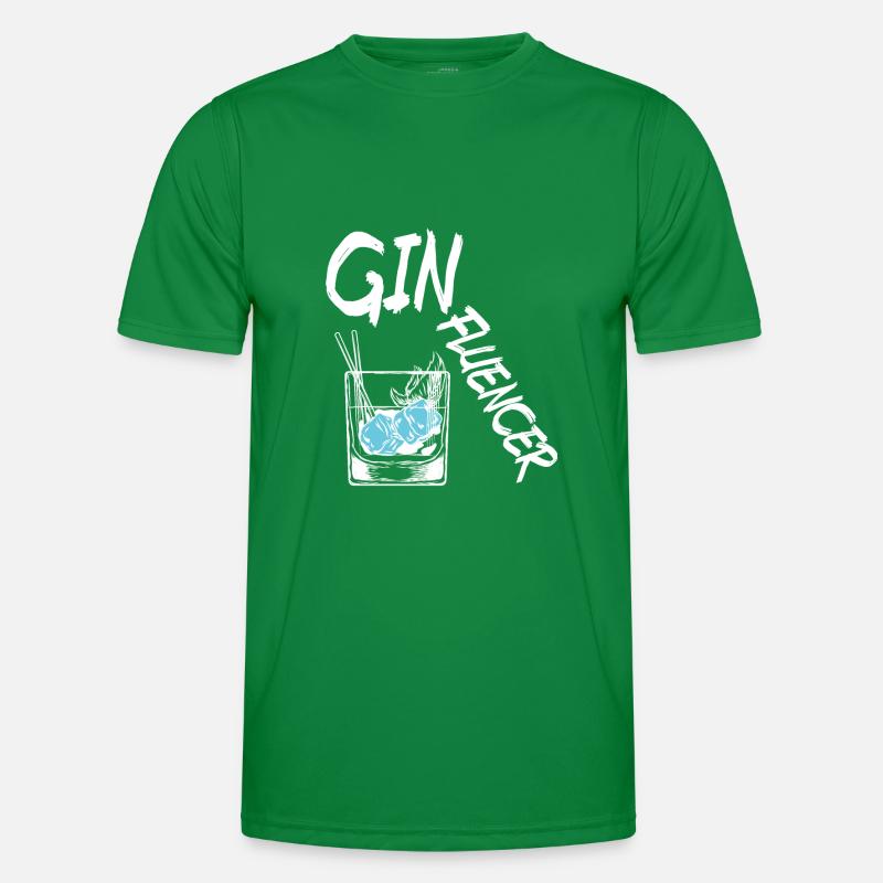 Ginfluencer Ginglas - Gin und Tonic Sprüche Männer Funktions-T-Shirt