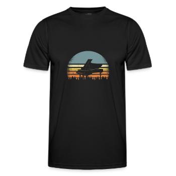 Piano piano - T-shirt sport Homme - noir - Devant - AI Model Male 178 dark (178cm)