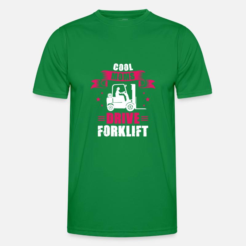 Cool Moms drive Forklift Ladies forklift operator Men's Functional T-Shirt