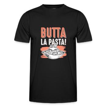 Pasta spaghetti - Männer Funktions-T-Shirt - Schwarz - Vorne - AI Model Male 178 dark (178cm)