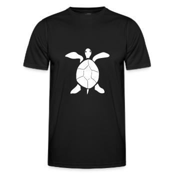 Turtle Turtle - Men's Functional T-Shirt - black - Front - AI Model Male 178 dark (178cm)