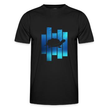Turtle Turtle - Men's Functional T-Shirt - black - Front - AI Model Male 178 dark (178cm)