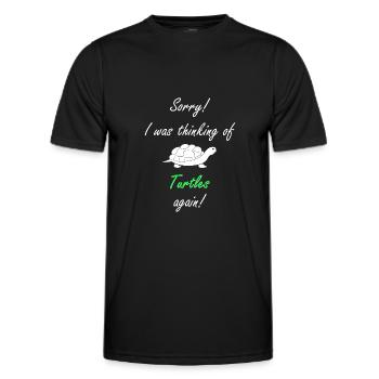 Schildkröten Schildkröte - Männer Funktions-T-Shirt - Schwarz - Vorne - AI Model Male 178 dark (178cm)