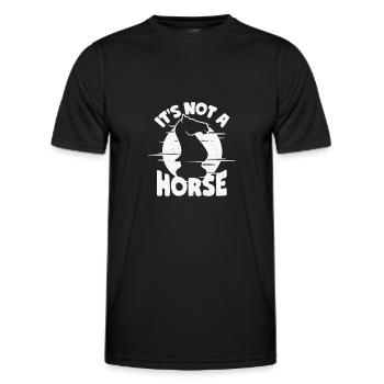 Jeu d’échecs jeu d’échecs cadeau - T-shirt sport Homme - noir - Devant - AI Model Male 178 dark (178cm)